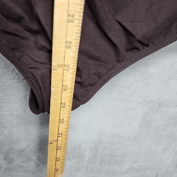 Longitude One Piece Swimsuit 22W NWT Tummy Control Long Torso Sunrise Gold Bling - Picture 9 of 9